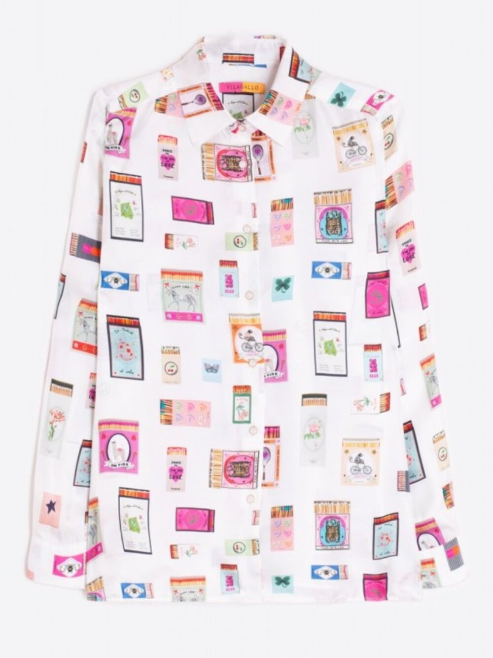 Vilagallo printed button down